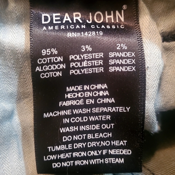 Dear John Dark Blue Split Flare High Rise Jeans Womens Sz 31 - Picture 8 of 13